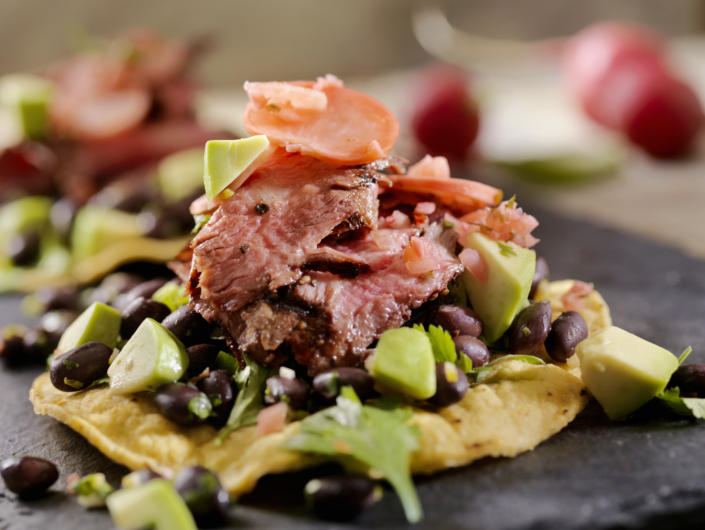 Tostadas de carne
